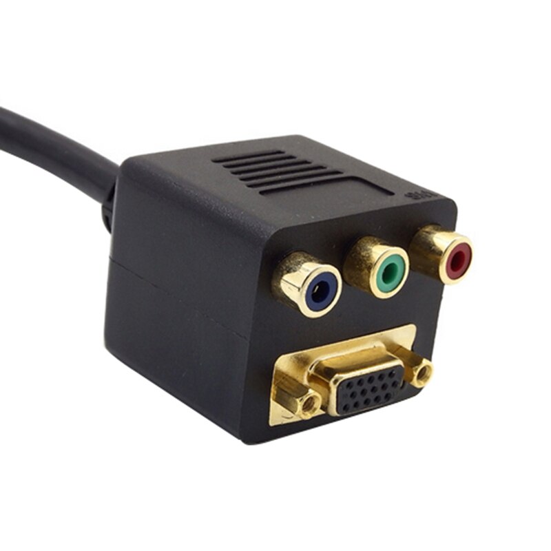 Multifunktionale DVI-I zu VGA DVI 24 + 5 Stecker auf VGA RCA RGB AV Anschluss Weiblich Splitter Kabel