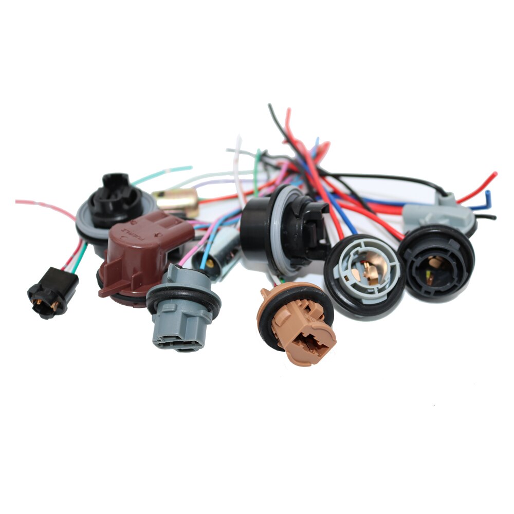 Ysy 10pc 1156 ba15s adapter auto auto led lamp socket connector pre-wire plug vrouwelijke adapter houder voor 1157 bay 15d bau 15s