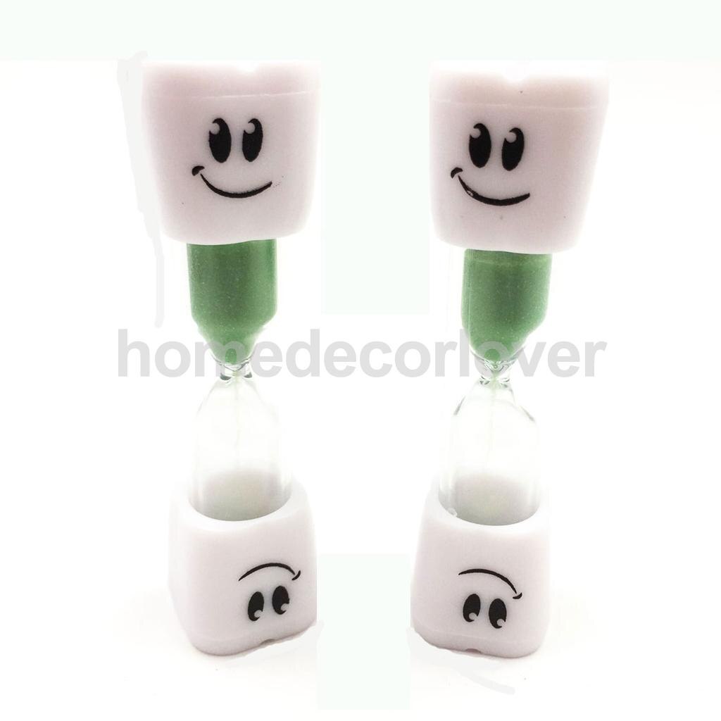 Sabbia di Vetro Clessidra Timer Bambini Lavarsi I Denti Spazzolino Da Denti Conto Alla Rovescia Contatore Sabbia Uovo Timer Orologio 3 Min: Green