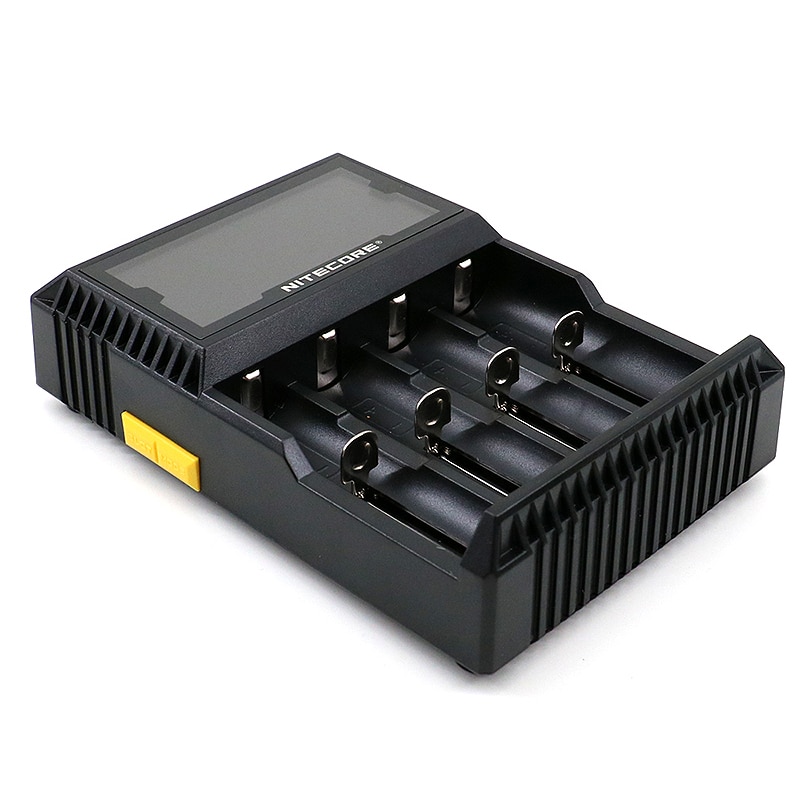 100% Original Nitecore D4 Battery Charger LCD Intelligent Charger Li-ion 18650 14500 16340 26650 AAA AA 12V