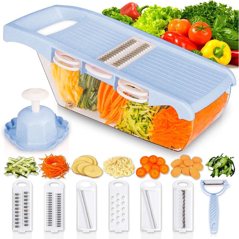 Multifunctionele Cutter 6in1 Duurzaam Slicer Groen... – Grandado