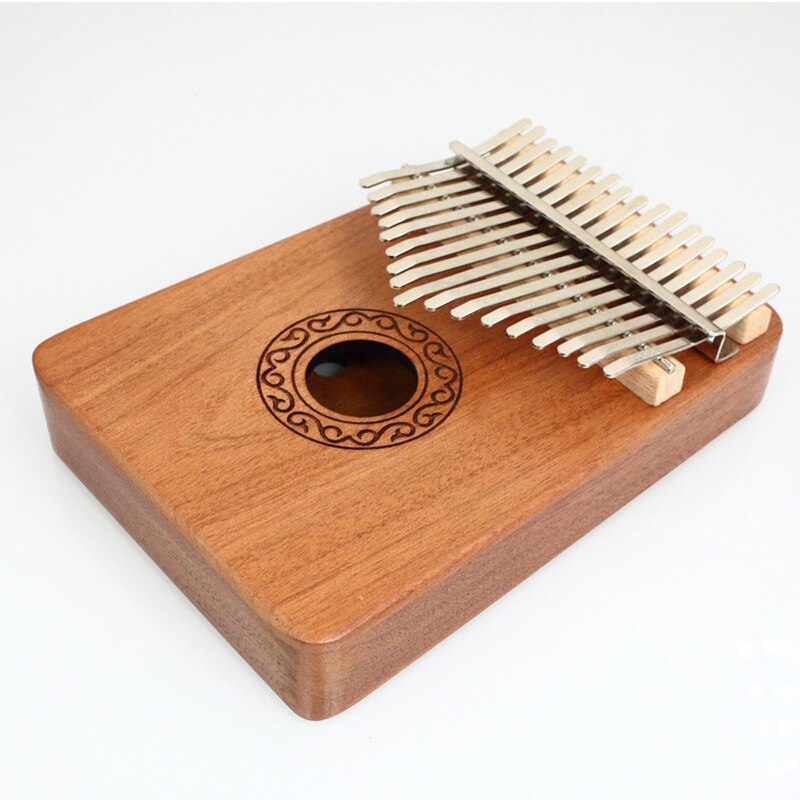 Kalimba-Piano de pulgar de 17 teclas de caoba Mbira, instrumentos musicales de cuerpo de la mejor , Kalimba, con libro de aprendizaje, martillo de afinación
