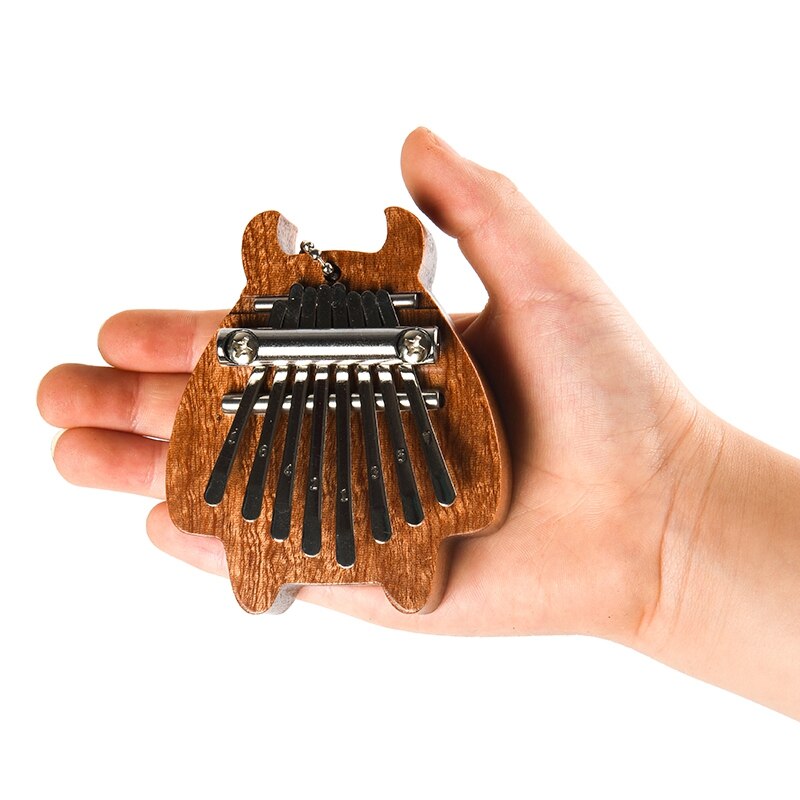 -8 Keys Portable Mini Thumb Piano with Lanyard Mini Piano Musical Instruments Good for Kids and Adults Beginners