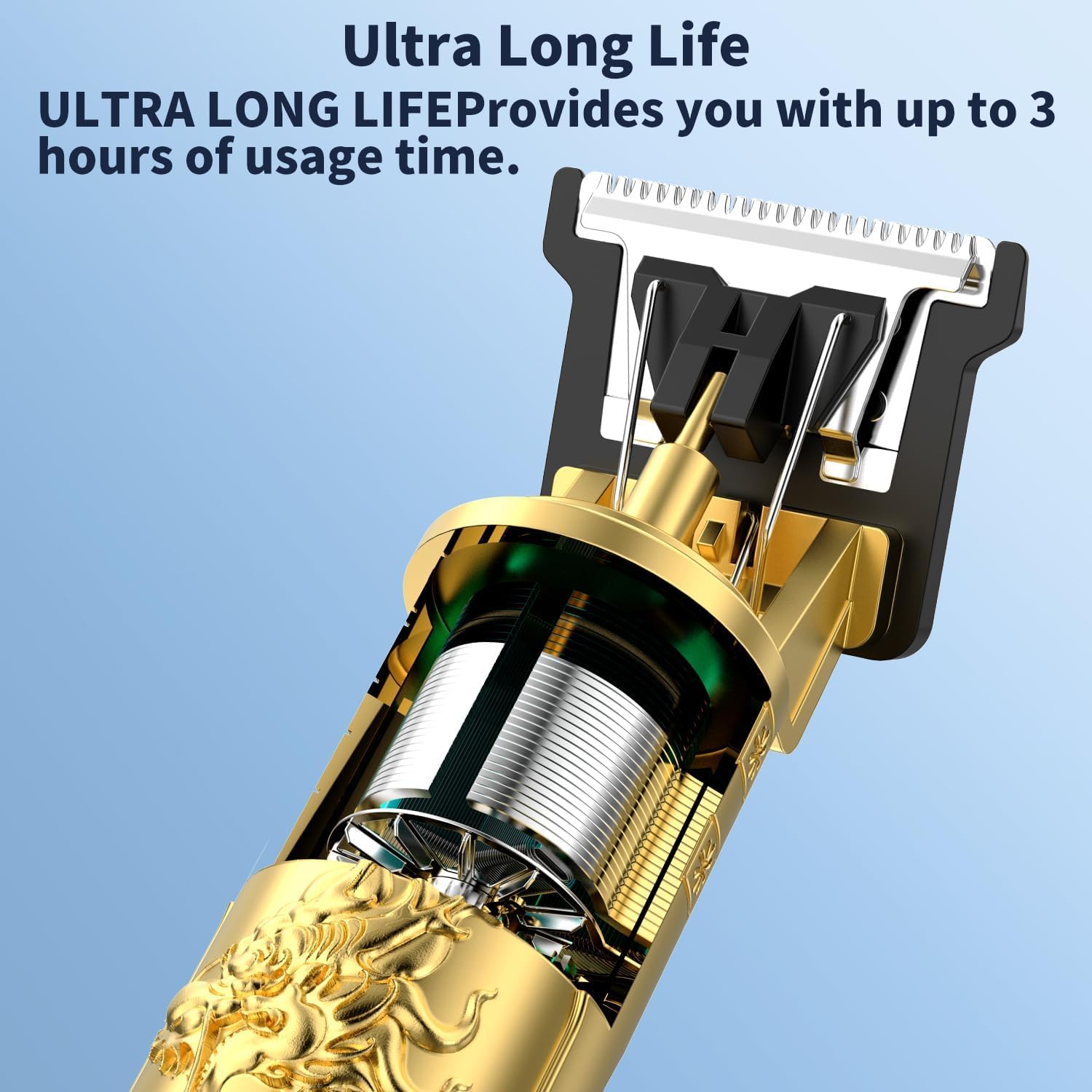 Beard Trimmer for Men Zero Gapped T-Blade Hair Clipper & Mustache Trimmer Kit with LCD Display Hair Shears