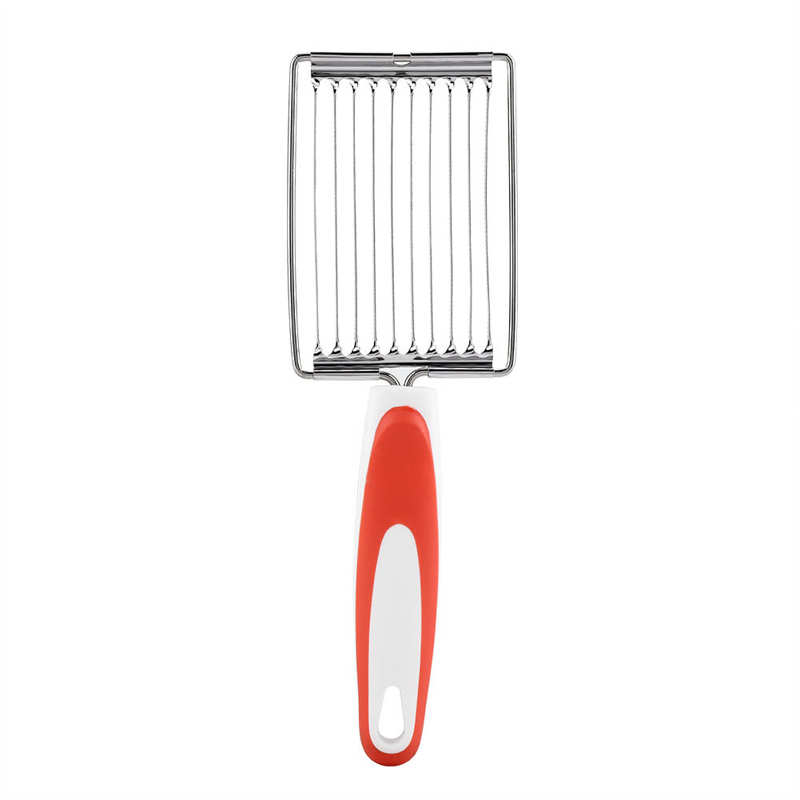 Stainless Steel Luncheon Meat Cutter Ham Fruit Tomato Cheese Kitchen Soft Food Cutting Tool Kitchen Food Cutter: Orange