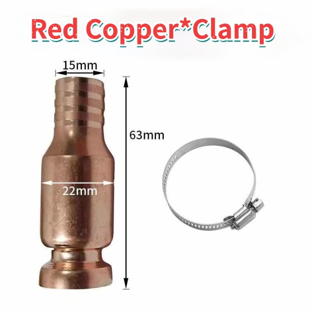 Tuyau de remplissage de Siphon en cuivre rouge, pompe manuelle, raccords de tuyau d&#39;huile, connecteur de Siphon, essence, carburant, eau, Siphon,: Orange