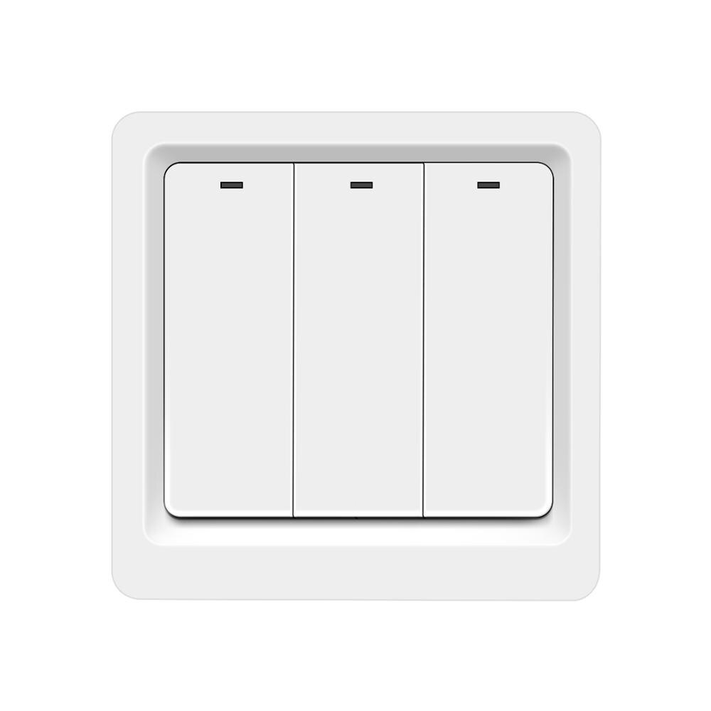 Apple Homekit Original Wireless Smart Wall Switch 1 /2 /3 Gang Push Button Switch Siri Voice Control work with IOS Homekit: 3 Gang