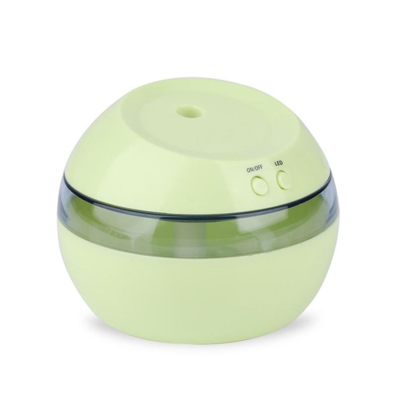 Humidificador USB pequeño, atomizador de purificación de aire estático para coche, bolsitas de Fragancia casera, 300ML,: green