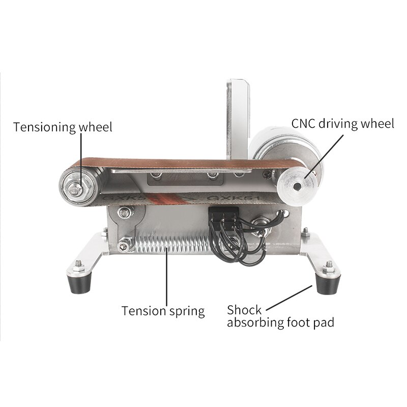 Small Mini Electric Belt Machine DIY Polishing Machine Knife Sharpener Artifact Sharpener Knife Sharpener Grinding Machine