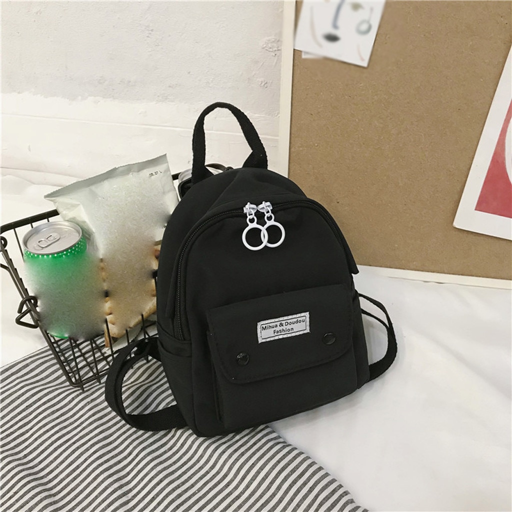 Delle donne di Modo Borsa di Tela zaino Delle Donne Zaino Piccolo casual Luce Borsa A Tracolla Borsa Da Viaggio Mochilas Mujer # j4s