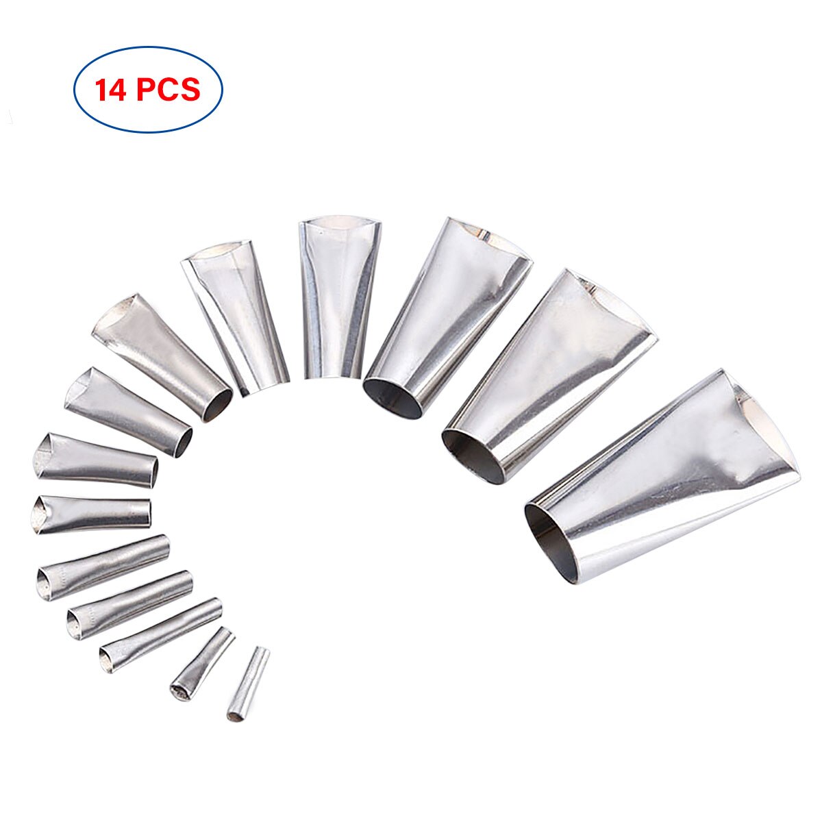 14Pcs Breeuwen Nozzle Applicator Afwerking Tool Rvs Lijm Mond Perfect Breeuwen Finisher Schraper Grout Tool Onderdelen