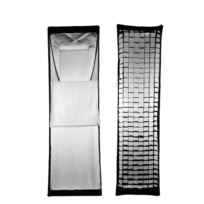 Godox 12&quot;x 47&quot; 30 x 120cm Strip Honeycomb Grid Rectangular Softbox for Photo Strobe Studio Flash Softbox Bowens Mount