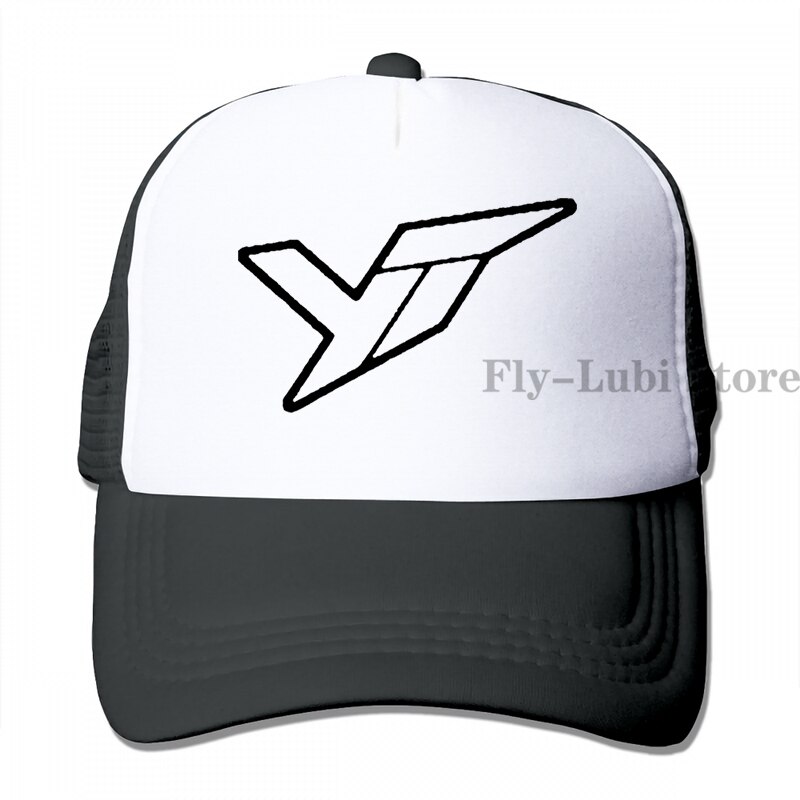 Yt Industries Outline Baseball cap men women Trucker Hats adjustable cap: 3-Black