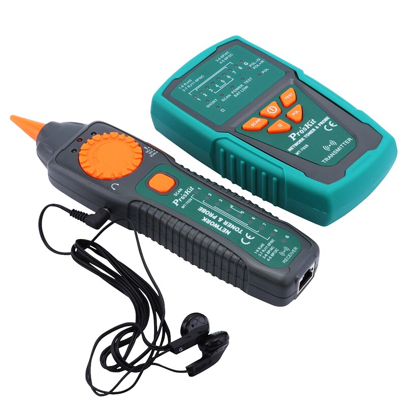 Pro'sKit MT-7028 Network Toner Probe Kit Audio Network Check Line Tester Tracker Networking, Datacom, Audio TV Cable