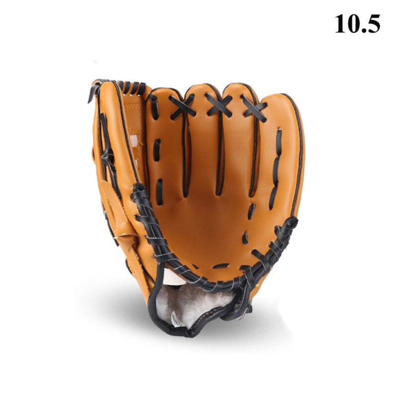 Outdoor Sports Equipment Three Colors Softball Practice Equipment Baseball Glove For Adult Man Woman: Yellow / 12.5 inches