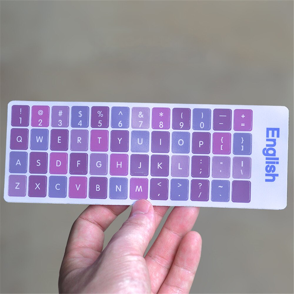 English Keyboard Stickers for Laptop Keyboards Protector Computer Button Sticker Letter Layout Keyboard Covers Office Supplies: A