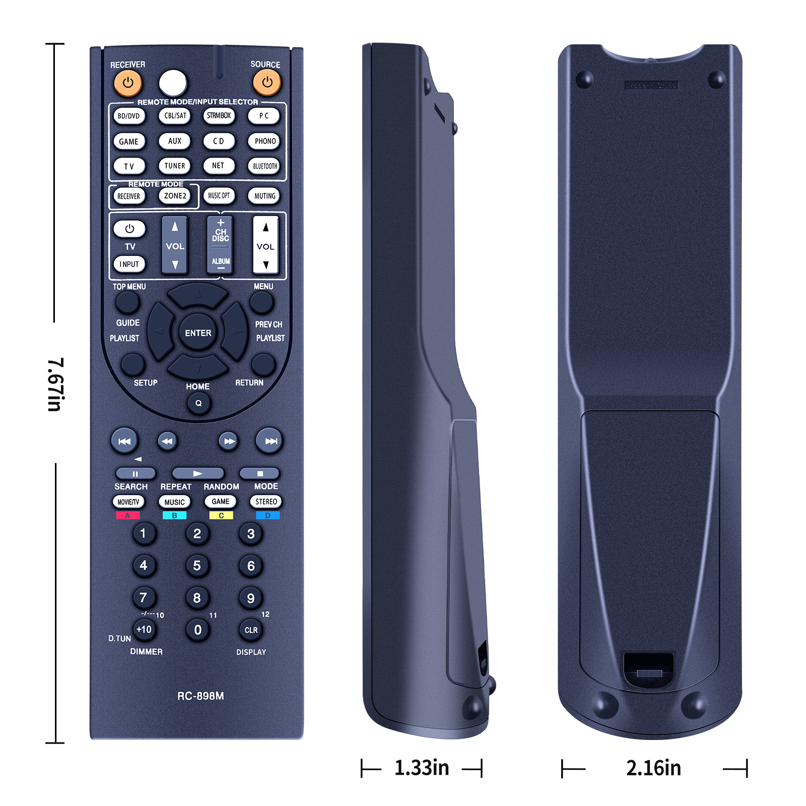 RC-898M RC898M Control remoto para receptor AV Onkyo RC-897M TX-NR5008 TX-NR709 TX-NR646 TX-NR747 TX-NR545 TX-NR54