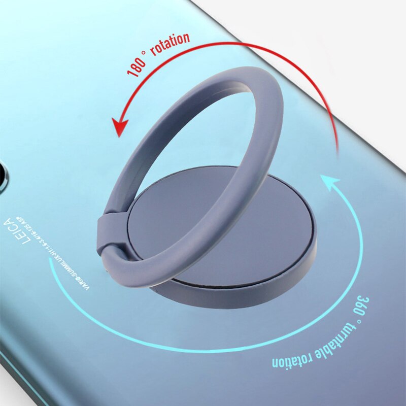Ultraohut pyöreä puhelimen sormusteline iphonelle samsungin magneettinen autoteline värikäs älypuhelimen pidike puhelimen pöytäteline