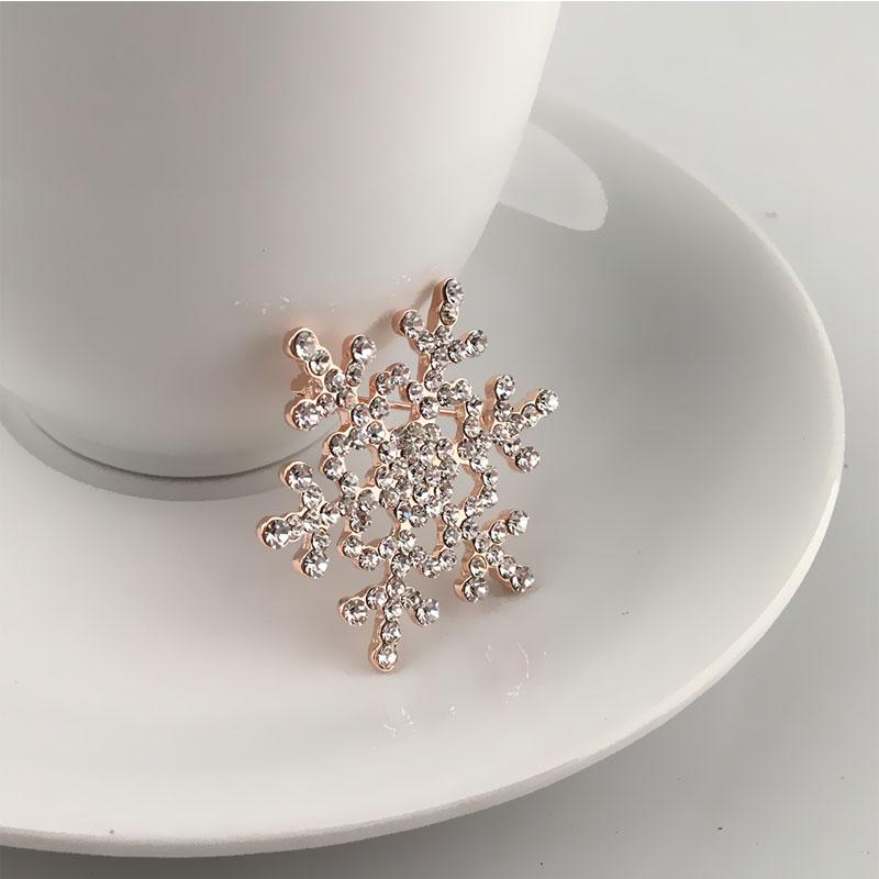 AiNian Lady Pins Charmant Crystal Strass Broche Eenhoorn Grote Sneeuwvlok Broche Pins Sieraden Broches: A