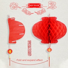 Chinese Nieuwjaar Lantaarns Festival Opknoping Decoratie Pack Papier Retro