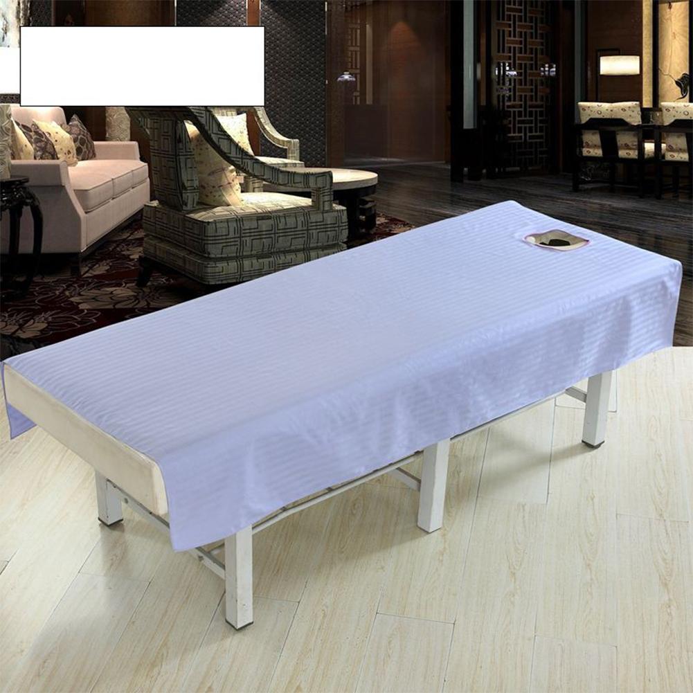 Baumwolle Massage Tisch Tuch Bett Abdeckung Blatt Schönheit Salon Spa Bett Abdeckung Blatt mit Gesicht See Reine Farbe: violett