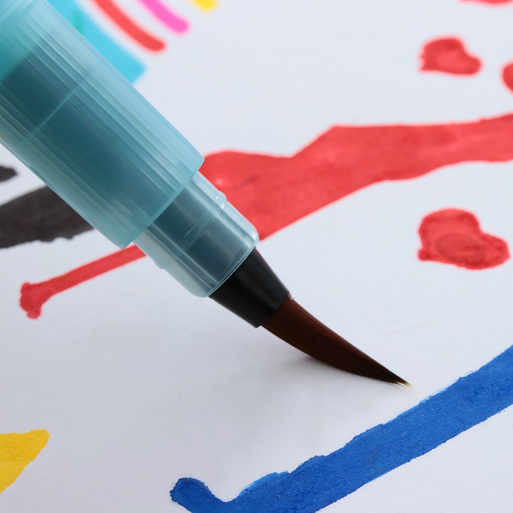 Sl akvarell pensel stor kapasitet pensel vann lagring penn kunst forsyninger akvarell pensel penn