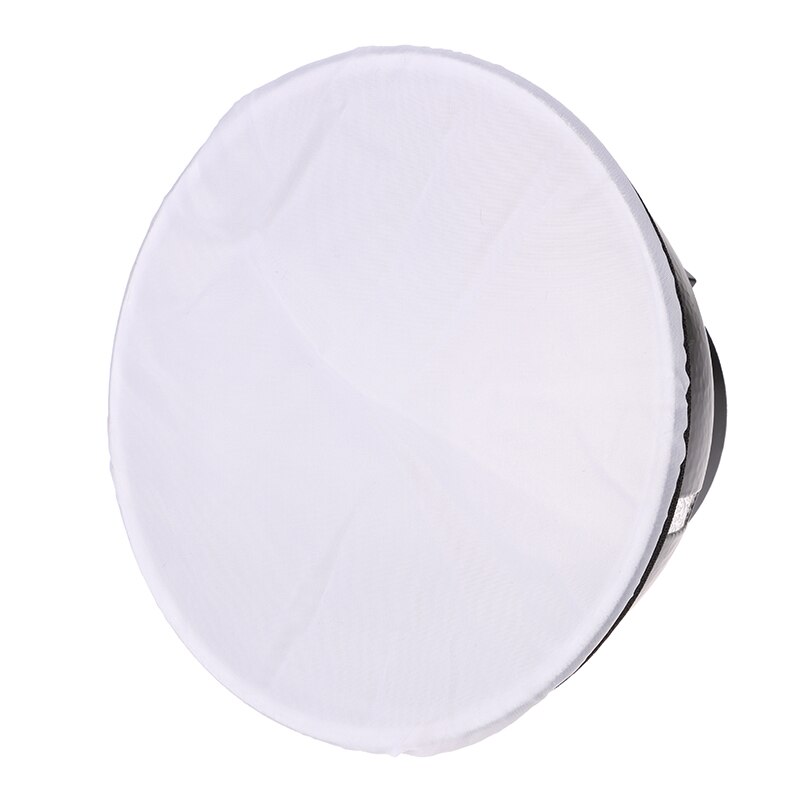 Tela Blanca suave para difusor de luz de fotografía, Reflector estroboscópico de estudio estándar de 7 &quot;y 180mm, 1 unidad