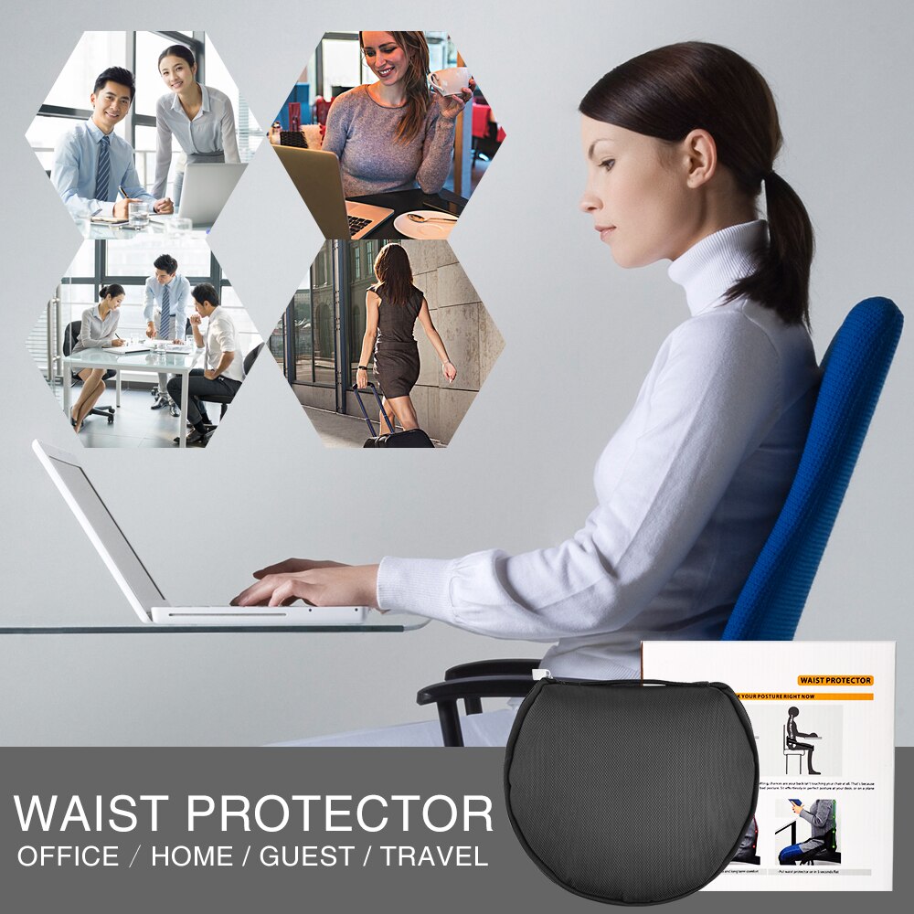 Back Support Belt Pad for Better Sitting Posture Perfect Back Waist Corrector Brace Protector for Lower Back