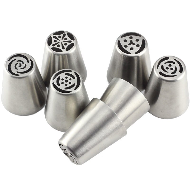 Mujiang 7Pcs Russische Piping Tips Cake Gebak Nozzles Cake Decorating Gereedschap Diy Koekjes Cake Gebak Nozzles Tips Decorating Tool