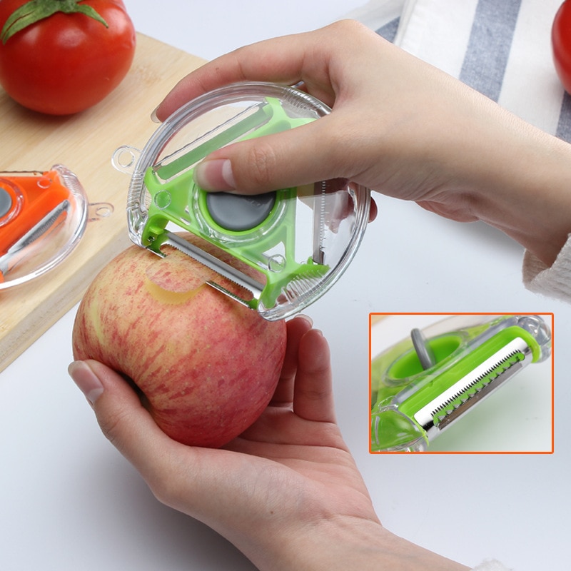 Dunschiller Aardappel Peelers Voor Keuken 3 In 1 Multifunctionele Veggie Fruit Rvs Goede Grips Swivel Apple Dunschiller