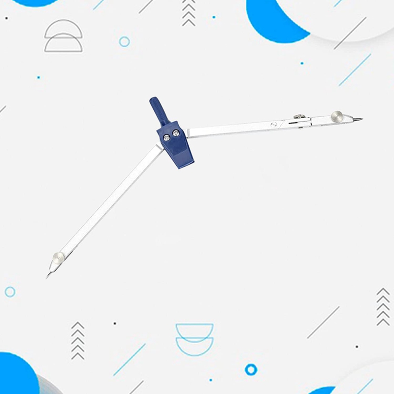 9 Pcs Metal Geometry Set Compass for Woodworking, Drawing Compass Protractors Classroom Set Drawing Kit for Geometry