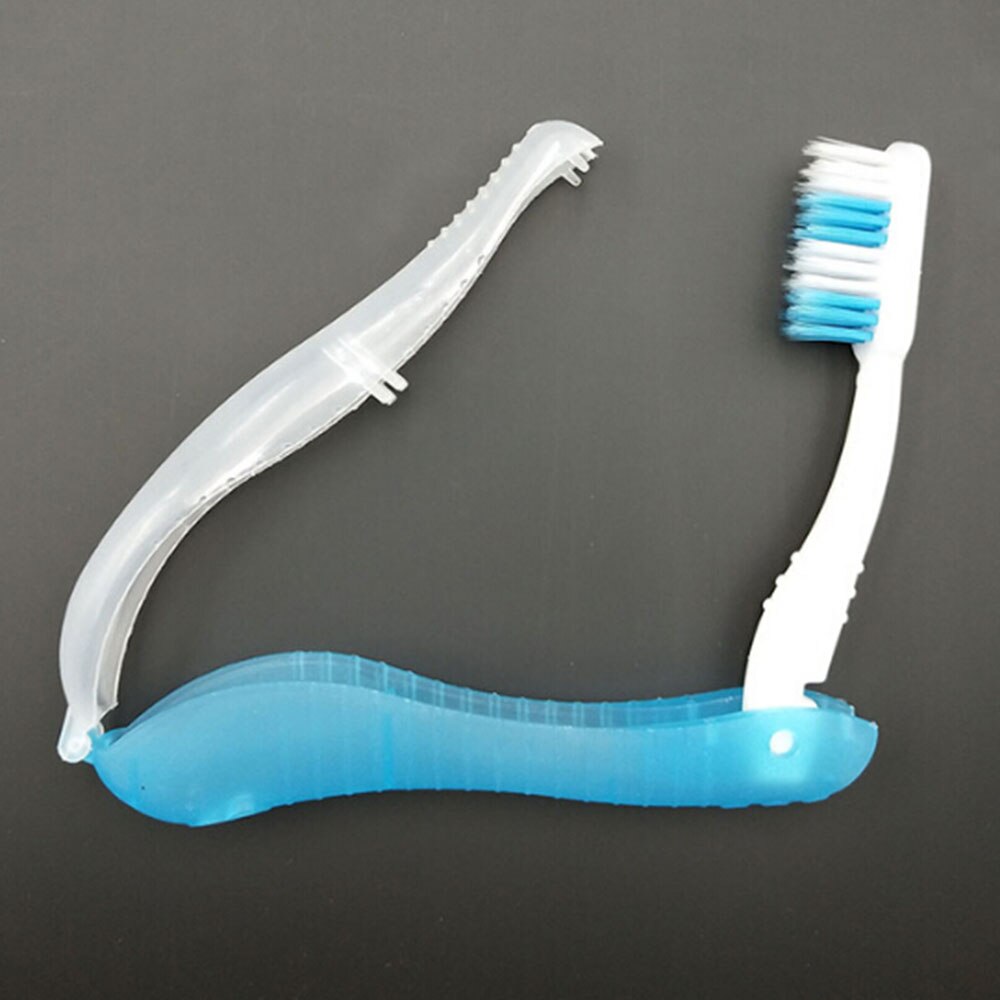 Brosse à dents pliable en plastique de , voyage Camping, extérieur, Portable, randonnée, pour l&#39;hygiène buccale, outils de nettoyage, 1 pièce: Light blue