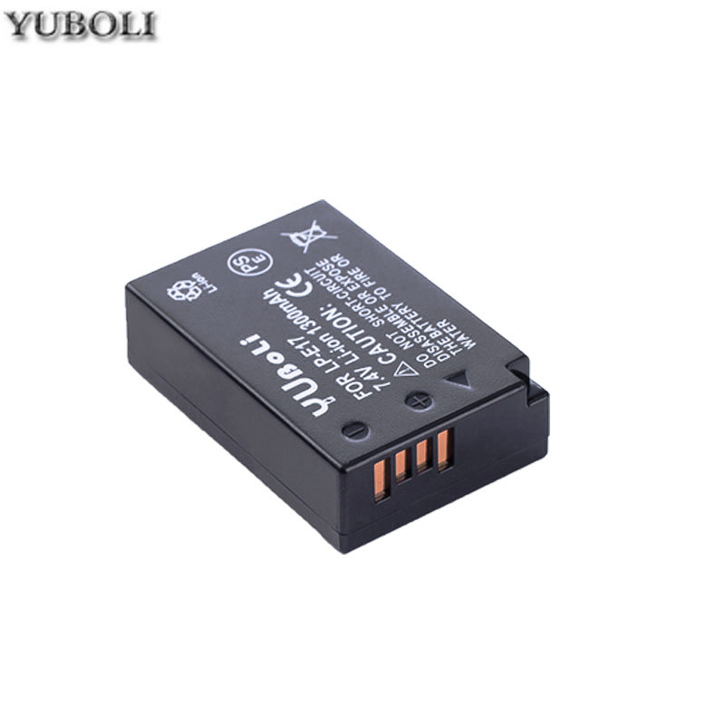 4x7,4 v 1300mah batería LPE17 LP E17 LP-E17 batería para Canon EOS 200D M3 M6 750D 760D T6i T6s 800D 8000D beso X8i cámaras: 1battery