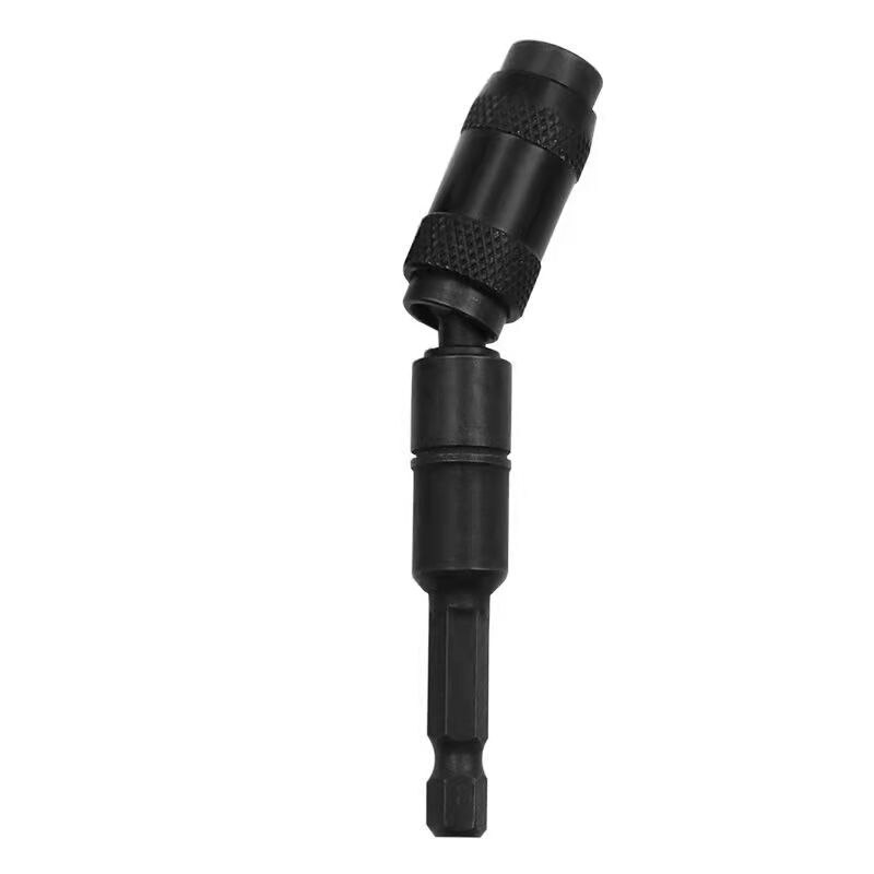 Hexagon Handle Quick Release Self-Locking Rod Electric Drill Screwdriver Lengthening Quick Conversion Batch Extension Rod: Black