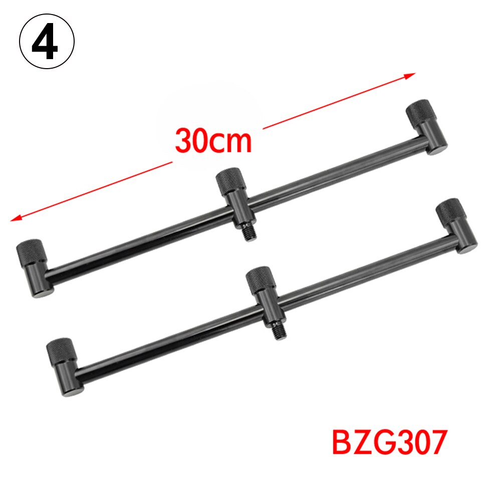 Carp Fishing Buzz Bars 20cm 30cm Fishing Rod Pod Holder Black Buzzer Bar for 2 Rods: 2x BZG307