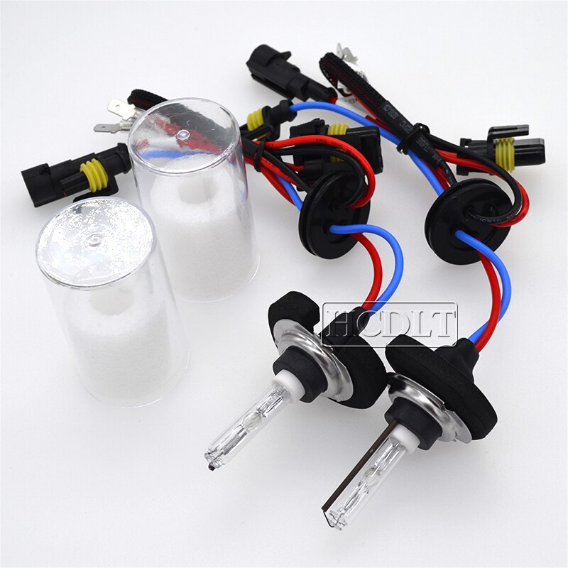Hcdlt original 35w xenon  h7 hid lampa cnlight hid  h7 6000k 4300k 8000k bilstrålkastare ersättningslampa för 35w xenon ballast kit