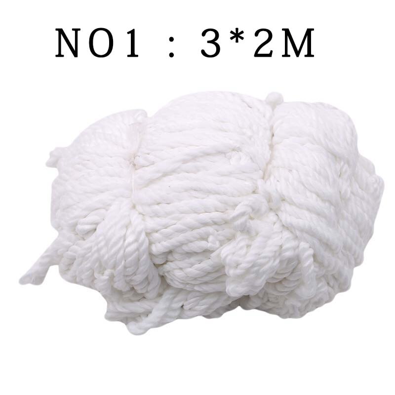 Pełny wymiar piłka nożna netto na słupek bramki piłkarskiej junior sport trening 1.8M X 1.2M 3M X 2M piłka nożna netto wysokiej jakości piłka nożna netto: biały