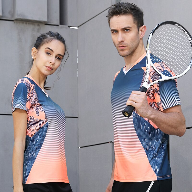 Running Sport Outdoor Quick Dry Breathable Badminton Shirt,Women/Men Table Tennis Team Game Custom T Shirts