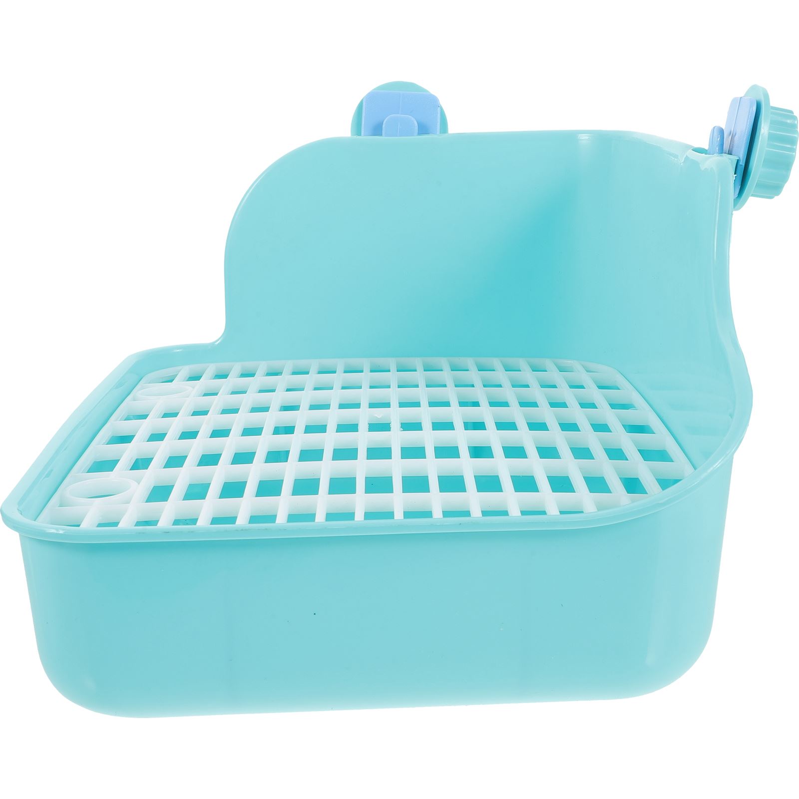 Cuenco de inodoro cuadrado para hámster, conejo, orinal, jaula de entrenamiento, hurón, revestimientos de cama, conejillo de indias: Verde claro