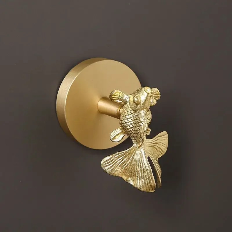 Pure Copper Animal Hooks Wall Mounted Hook for Hanging Clothes Hats Keys Scarf Brass Towel Holder Bathroom Accessories Coat Rack