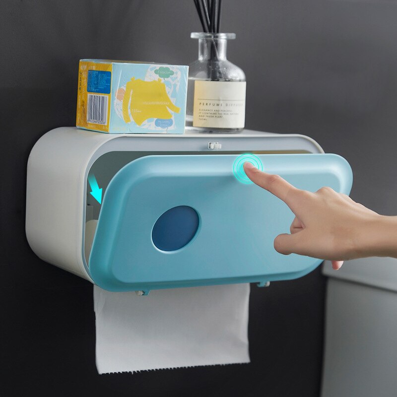 GURET multifonction porte-papier hygiénique étanche boîte à mouchoirs toilette mural boîte de rangement salle de bain accessoires ensembles