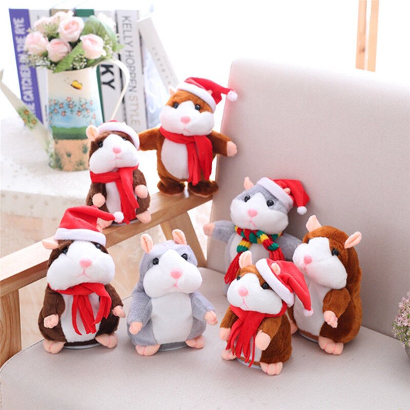 Brutale hamster kerst baby kinderen blik pratend speelgoed