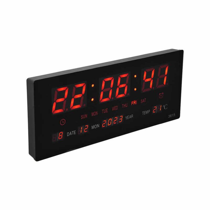 Digital Wall Clock Gym Wall Clock Clear Display for Public Place for Office for School