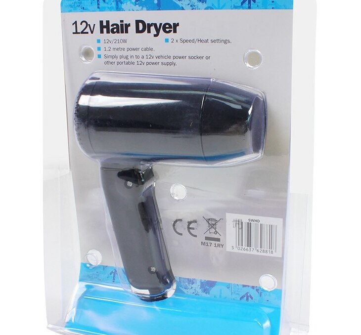 Rv Auto Föhn 12V Caravan Elektrische Draagbare Föhn Mini Haardroger High Power 210W