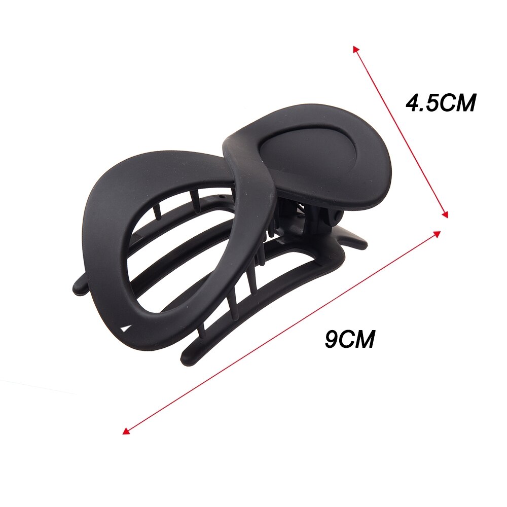 Pince à cheveux en plastique sans couture, griffe en bec de canard, grande pince à cheveux pour femmes et filles, épingles à cheveux simples, outils de coiffure, accessoires pour cheveux