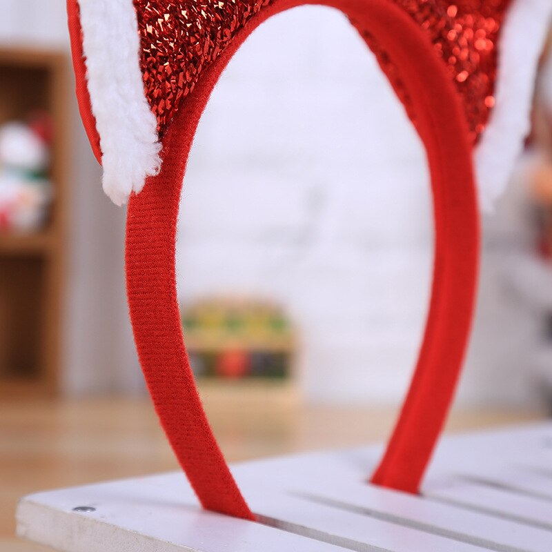 Christmas Big Bowknot Headband Hat Fancy Dress Hat Reindeer Antlers Santa Xmas Kids Adult Headwear Caps Party