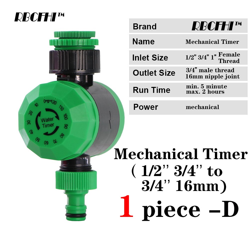 Rbcfhi 6 Soorten Tuin Water Timer Regen Sensor Solar Programmeerbare Automatische Elektronische Lcd-scherm Thuis Tuin Water Timer