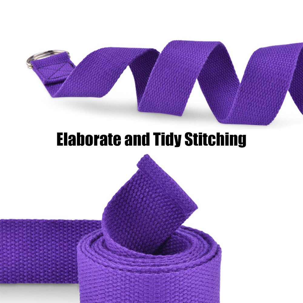 yoga tøye ut stropp multi-farger d-ringe spenne belte Fitness trening hjemme treningsstudio tau motstand Fitness bånd yoga belte