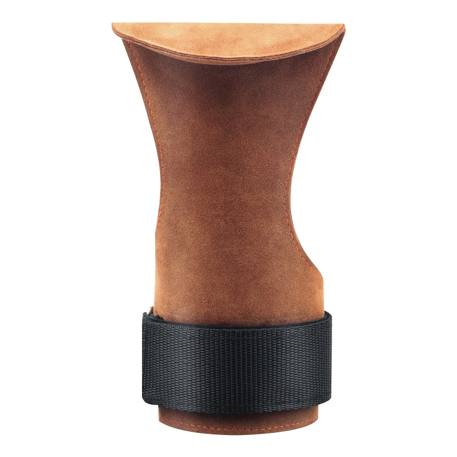 Gants de gymnastique antidérapants en cuir de vache, poignées, coussinets de levage, ceinture de puissance, d&#39;entraînement, Crossfit, gants de Fitness, Protection des paumes: brown right