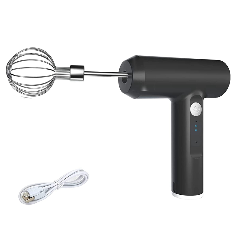 Hand Mixer Cordless Electric,Mixer Hand Mixer,USB Rechargeable,3 Speeds,Multifunctional Ends,for Baking Kitchen Kitchens: Default Title